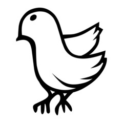 bird of wedding hand drawn illustration