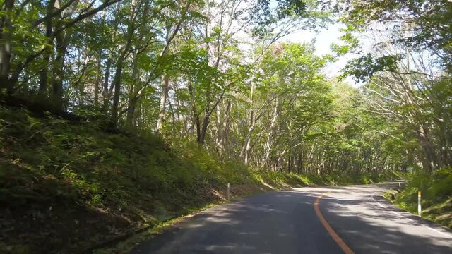 蔵王エコーラインのドライブ