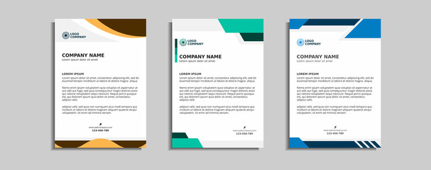  modern corporate letterhead template design