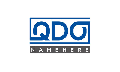 QDO creative three letters logo