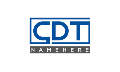 CDT creative three letters logo