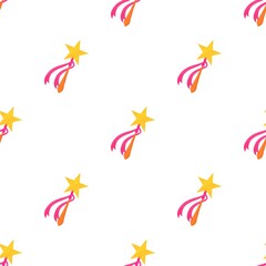 Magic wand toy pattern seamless background texture repeat wallpaper geometric vector
