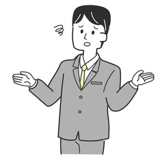 がっかりしているビジネスマン