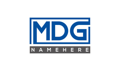 MDG creative three letters logo