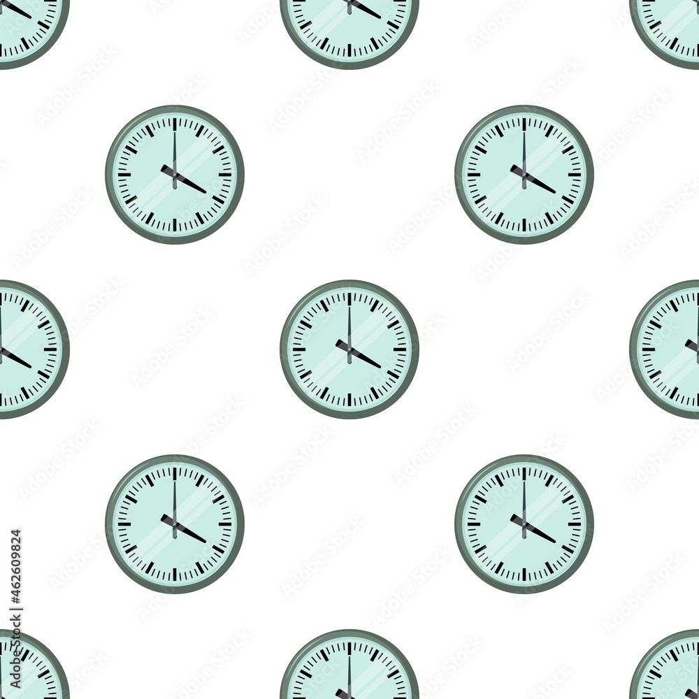 Poster wall clock pattern seamless background texture repeat wallpaper geometric vector
