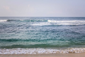 The beauty of Ngandong Beach, in the morning