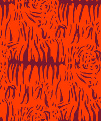Tiger Skin. Tiger stripe tiling pattern.