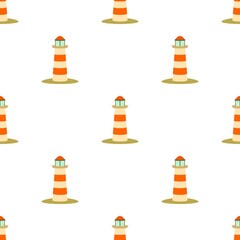 Lighthouse pattern seamless background texture repeat wallpaper geometric vector