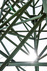 high voltage line support