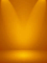 Elegant and beautiful studio background. Orange and yellow background.