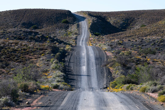 Amandelnek Pass. This short pass is situated near Rietfontein in the Karoo Highlands, Western Cape.