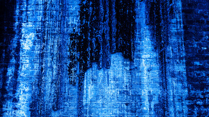 grunge background of blue wall. abstract background. blue background