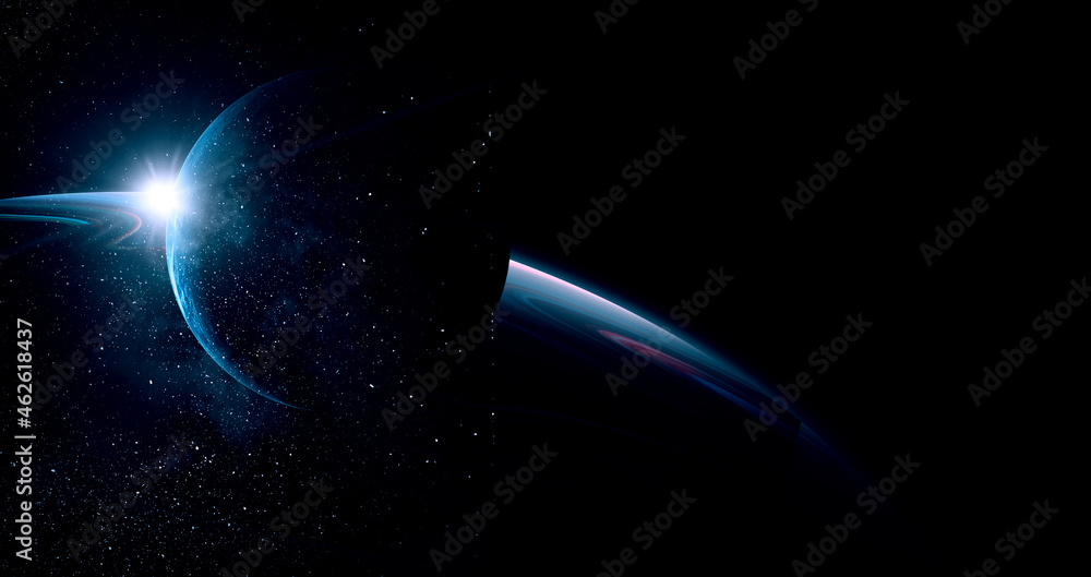 Canvas Prints image of outer space. . mixed media