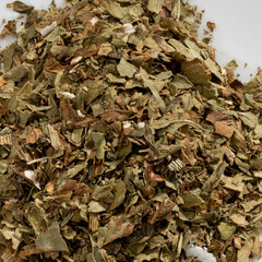 Detailed and large close up shot of lovage & spice.