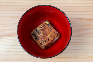 ナメコのフリーズドライの味噌汁