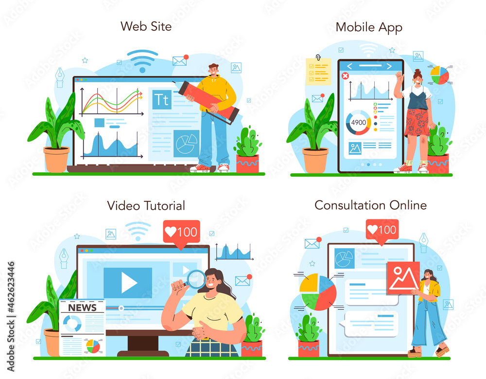 Poster data journalism or data-driven journalism online service or platform