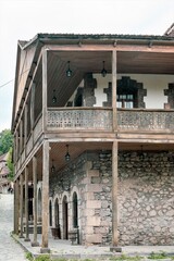 Armenia, Dilijan, September 2021. Restored traditional Armenian house in the old city.