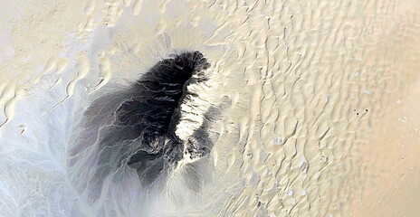   abstract photography of the deserts of Africa from the air. aerial view of desert landscapes,...