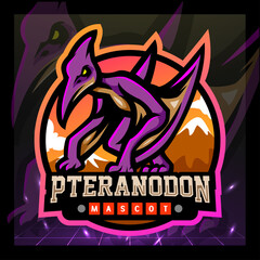 Pteranodon mascot. esport logo design