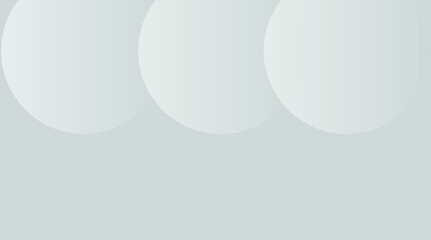 Vector abstract graphic design background. Light grey circles overlapping along top of frame. Gradient. Business. Copy space. 