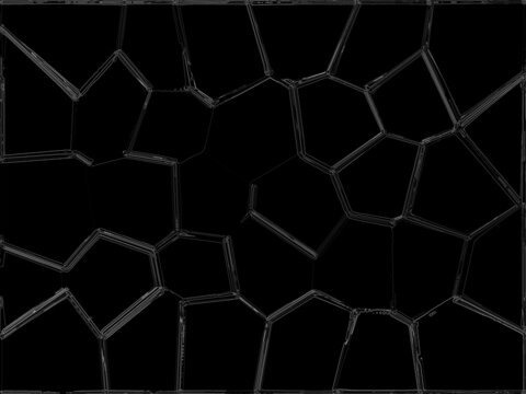pattern with hexagons. abstract background with hexagons. abstract background with code. Stylish web image for creative design of layout. Black backdrop and light purple pattern. Cool simple art deco © Liudmyla Leshchynets