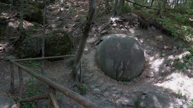 Mysterious Giant Round Stone Podubravlje, Zavidovici Bosnia and Herzegovina - (4K)