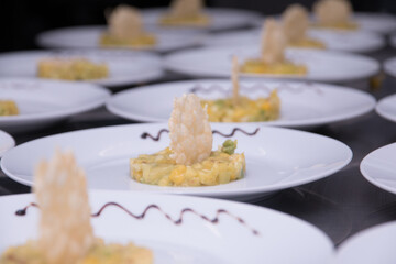 plat assiette mariage fête