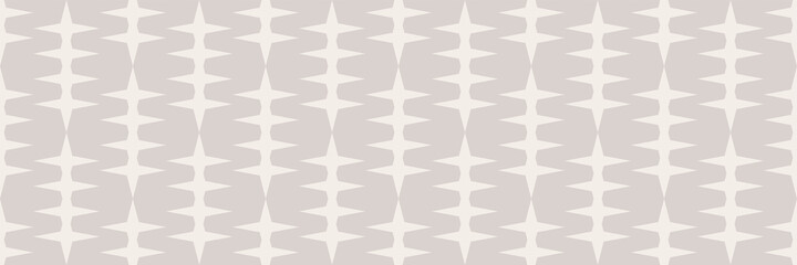 Trendy backgrounds pattern with simple geometric ornament on gray background. Seamless pattern, texture. Vector image