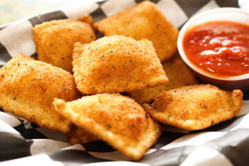 Fried Cheese Ravioli