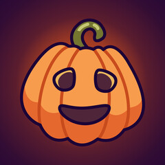Halloween Funny Face October Pumpkin version 9