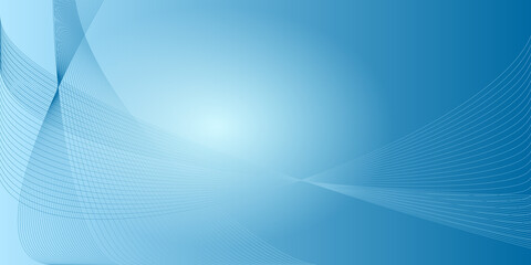 Abstract header background with stripes and gradients in blue, vector illustration