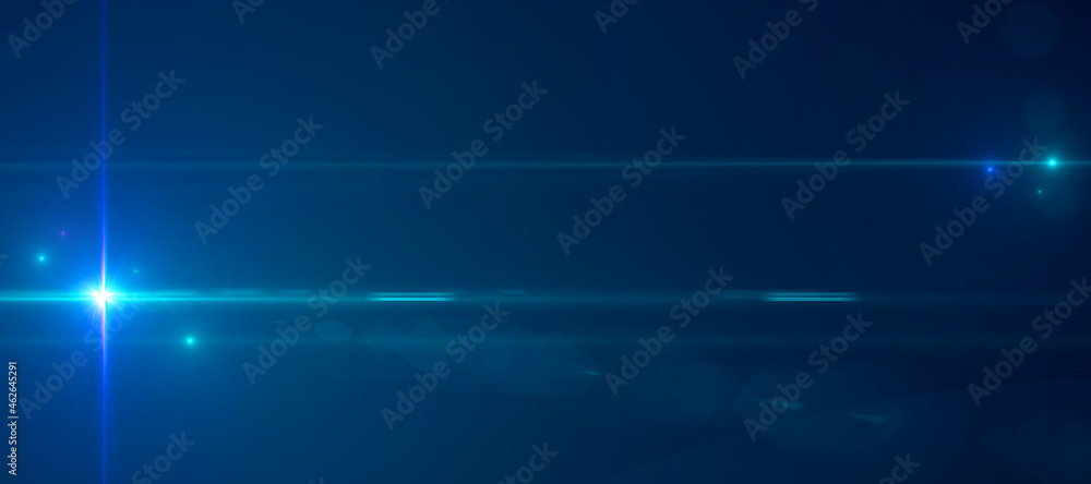 Poster creative glowing wide blue background with mock up place. landing page concept.