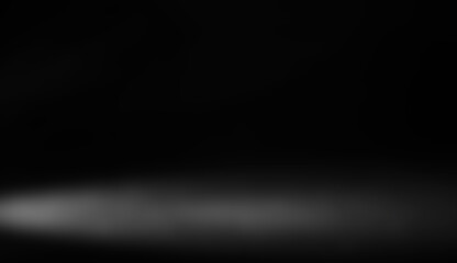 Fototapeta premium The background image is black and partially illuminated. for background with copy space and text area