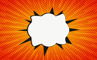 flat comic halftone background design