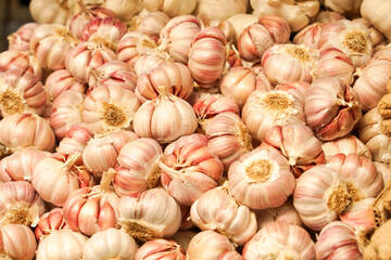 Knoblauch am Marktstand