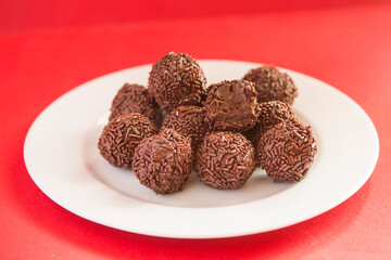 Brigadeiro is a typical sweet of Brazilian gastronomy