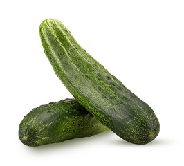 Two fresh cucumber