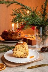 A homemade teacake served as a traditional Christmas treat