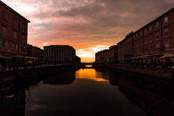 sunset in Trieste