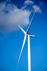 wind turbine on sky