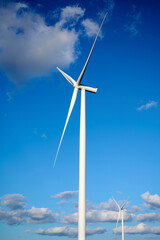 wind turbine and sky
