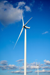 wind turbine and sky