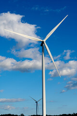 wind turbine and sky