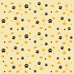 seamless pattern with cats