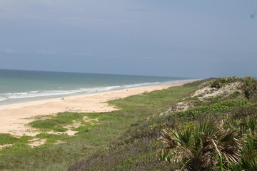 Florida Nature Reserve Beach looking South