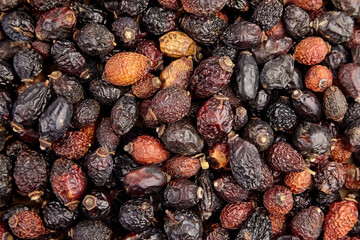Dried rose hips herbal tea