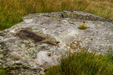 Rock Cannon, rock with bored holes to be loaded with gunpowder to make sound during celebrations landscape.