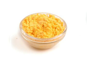 bowl of dry cheese powder