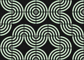 Abstract Geometric Pattern generative computational art illustration