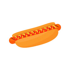 Hot Dog icon on white background